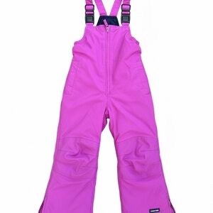 Lands End Snow suit pants Bib Girls toddler 3T Purple pink Ski Overalls